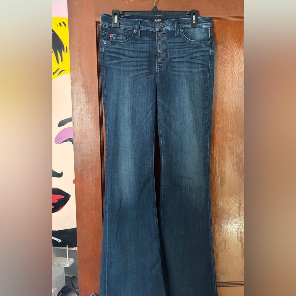 Hudson Jeans Dark Blue Flare Leg
